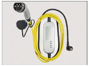 Volkswagen ID.3. Fig. 1 Charging cable for mains sockets (general example).