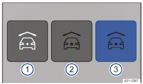 Volkswagen ID.3. Fig. 2 Infotainment system: parking spaces without navigation.