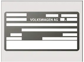 Volkswagen ID.3. Fig. 1 Safety certificate (general example).