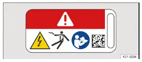 Volkswagen ID.3. Fig. 2 Warning signs on high-voltage components