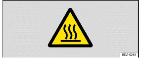 Volkswagen ID.3. Fig. 4 Warning sign on the battery charger.